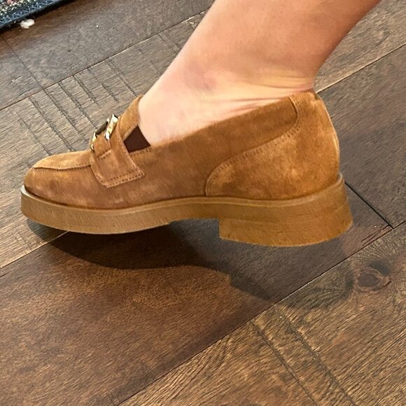 Ron White Hoda Women's Suede, Loafers HorseBit Buckle Cognac Size 40 (9) - Picture 11 of 12